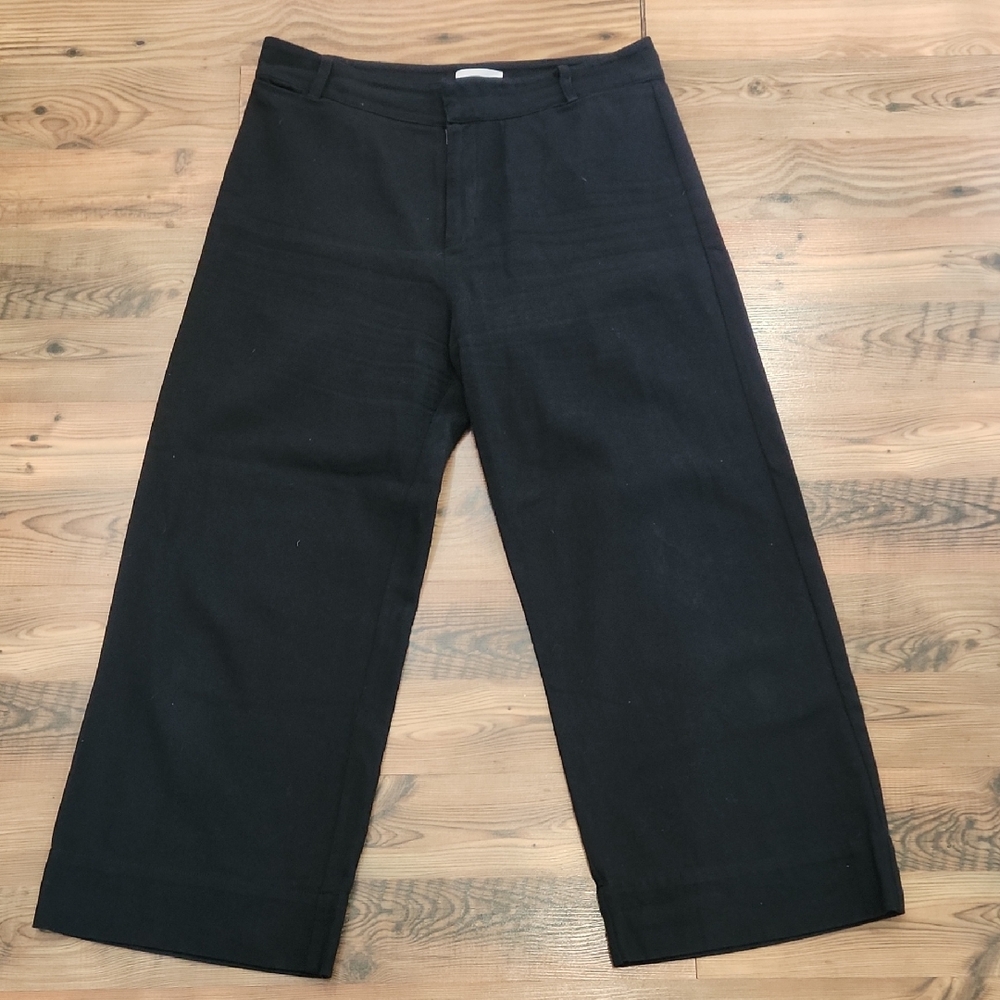 M. Patmos Black Fleet Pant Quiet Luxury Preppy Chic Capsule‎ Ankle 10 Academia